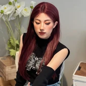 Kızıl Kahverengi Düz Tül Peruk thumbnail 2