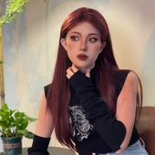 Kızıl Kahverengi Düz Tül Peruk thumbnail 4