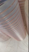 Poliüretan Bakır Telli Şeffaf Hortum ( İç çap 60mm)  (boy 3mt)  Pu 070 Toz Talaş Emiş - 4