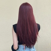 Kızıl Kahverengi Düz Tül Peruk thumbnail 6