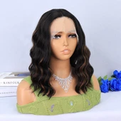 Siyah Karamel Işıltılı Tül Peruk thumbnail 2