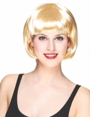 Parti Platin Altın Dore Renk Küt Parti Peruğu Kısa Takma Peruk thumbnail 1