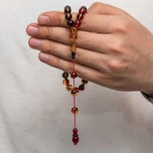 Sıkma Kehribar Tesbih - 1