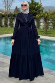 Jale Elbise Lacivert thumbnail 6