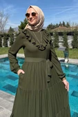 Jale Elbise Haki thumbnail 4