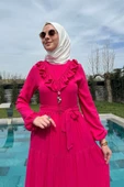 Jale Elbise Pembe - 4