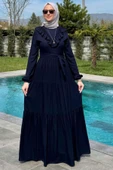 Jale Elbise Lacivert thumbnail 1
