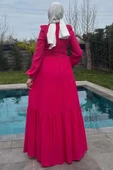 Jale Elbise Pembe - 7