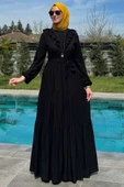 Jale Elbise Siyah thumbnail 6