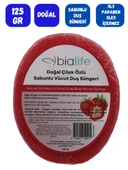 ÇİLEK Özlü Doğal El Yapımı Sabunlu Vücut Duş Süngeri - Bialife - 2