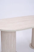 Bohem Traverten Boyalı HighGloss MDF Yemek Masası 90*170 - 3