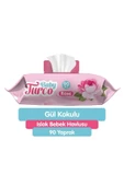 Baby Turco Islak Havlu Mendil 90 Yaprak Karma 18 Li Set (gül/zeytinyağı) 1620 Yaprak - 2