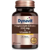 Dynavit Magnesium Citrate 200 mg & Vitamin D 60 Tablet - 1