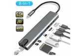 GABBLE GAB-UY258 8 IN 1 TYPE-C DÖNÜŞTÜRÜCÜ ÇEVİRİCİ ÇOKLAYICI - 1