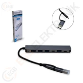 GABBLE GAB-TY701 ÇEVİRİCİ TYPE-C TO 3.0 7 IN 1 USB + HDTV 4K - 2