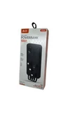 Bpb04 10000 mah powerbank LCD Ekranlı 3in1 Kablolu, 2.1A Hızlı Şarj, USB-A USB-C Girişli - 1
