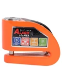 Armor Alarmlı Motorsiklet Disk Kilidi Çelik Gövde 606 Mva 6mm-Turuncu - 6