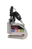 Armor Alarmlı Motorsiklet Disk Kilidi Çelik Gövde 606 Mva 6mm-İnox thumbnail 8