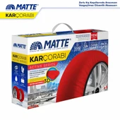 MATTE Active Series Oto Araba Lastik Anti Patinaj Kar Çorabı Kırmızı XXL - 1