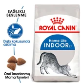 Royal Canin Indoor 27 Ev Kedileri İçin Yetişkin Kedi Maması 400 Gr - 1
