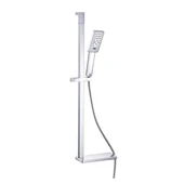 Kare Sürgülü Duş Seti + 3 Fonksiyonlu Tuşlu Elduşu+30X15Mm Krom Kaplı - 2
