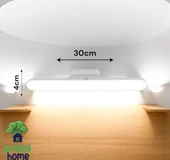 Usb Şarjlı Mıknatıslı Kablosuz Mutfak Tezgah Altı Dolap İçi Kabin Led Aydınlatma Lambası 3 Renk - 6