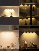 30cm Harekete Duyarlı Led Sensörlü Usb Şarjlı,Mutfak Cabinet Tezgah Üstü Usb Şarjlı Led - 2