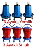 3 Ayaklı Yemlik 15Kg - 3 Ayaklı Suluk 18 Lt - 1