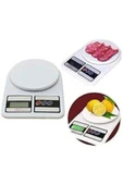 Dijital Hassas Mutfak Terazisi 10 Kg Lcd Ekranlı Yemek Tartısı 1 gr Hassas Dara Ölçüm Terazi Pilli - 6