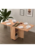 Masif Ahşap Katlanır Mutfak Yemek Çalışma Masası Masif-01 thumbnail 8