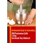 Modacar Sarımsak Ezici Sarımsak Havanı 304 Paslanmaz Çelik Baharat İlaç Ezici - 1