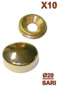 Metal Vida Kapama Ø20 Sarı (10 Adet) - 1