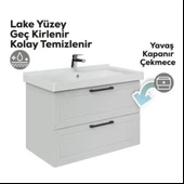 Creavit D20 2 Çekmeceli Lavabo Dolabı Beyaz - 3
