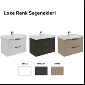 Creavit D20 2 Çekmeceli Lavabo Dolabı Beyaz - 5