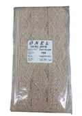 Dantel Polyester Sanal Tül Bant Cappucino 13,70 Metre En 6 cm ON-784-C - 1