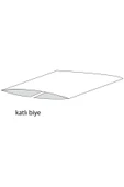 Biye Koton Katlı D34 Koyu Kırmızı 2 cm 25 Metre %65 Koton %35 Polyester - 2