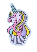 Aplike Ütü İle Yapışan Unicorn Pembe Arma 5x4 cm - 1