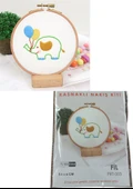 Nakış Kitleri Kasnaklı 8.6 X 6 cm Fil - 1