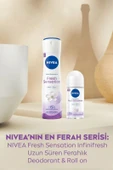 NIVEA Kadın Sprey Deodorant Fresh Sensation 150ml, 72 Saat Anti-perspirant Koruma, Uzun Süren Ferahlık thumbnail 4