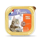 Plaisir Yetişkin Ezme Tavuklu Kedi Konservesi 100 Gr - 1