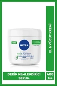 NIVEA Aloe Vera 5'i 1 Arada El Ve Vücut Kremi 400ml, 48 Saat Nemlendirici Serum, Normal Ve Kuru Ciltler - 1