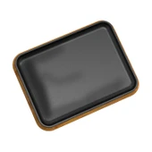 Lava Döküm Dikdörtgen Servis Tabağı Kayın Servis Ahşabı. Ölçü 34x25cm. - 2