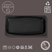 Lava Döküm Dikdörtgen Servis Tabağı Ölçü 30x15cm. - 3