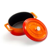 Lava Döküm Mini Oval Tencere. Trendy Serisi Ölçü 9x12cm.  Turuncu - 2