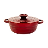 Lava Döküm Yuvarlak Tencere Döküm Demir Kapak Experience Majolik Serisi Çap(Ø)28cm  Kırmızı thumbnail 1