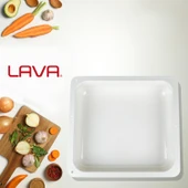 Lava Döküm Dikdörtgen 2/3 Gastronomi Küvet Ölçü 35x32cm.  Turuncu thumbnail 8