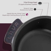 Lava Anatolia Selçuklu Güveci Çap (Ø)26 cm.  Mor thumbnail 7