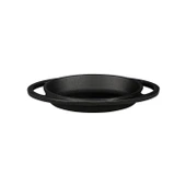 Lava Döküm Oval Sahan Döküm Demir Yekpare Çift Kulplu Ölçü 15x10cm. - 1