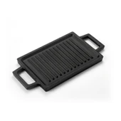 Lava Döküm Dikdörtgen Çift Yön Izgara ve Düz Yüzey Hot Plate Ölçü 22x15cm. thumbnail 1