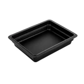 Lava Döküm Dikdörtgen 1/2 Gastronomi Küvet Ölçü 26x33cm.  Siyah thumbnail 2